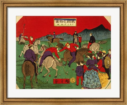 Framed Hiroshige polo Print