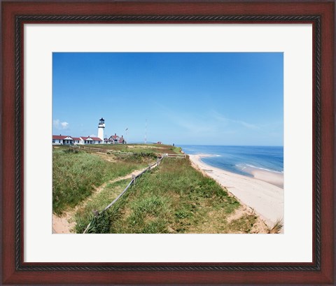 Framed Cape Cod Lighthouse (Highland) North Truro Massachusetts USA Print