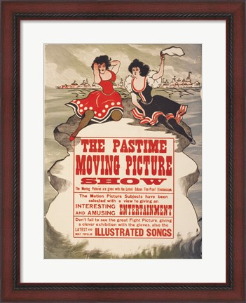 Framed Pastime moving picture show Print