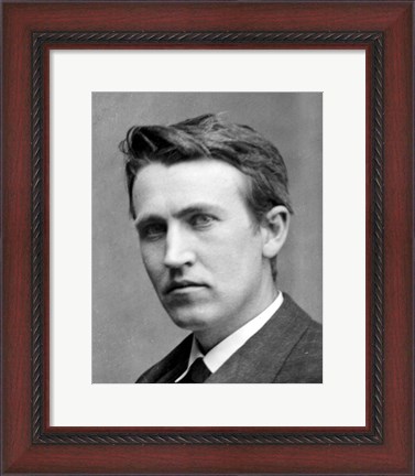 Framed Young Thomas Edison Print