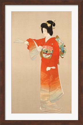 Framed Board of Tourist Industry poster, Japanese Government Railways Print