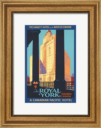 Framed Royal York Poster Print