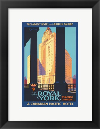 Framed Royal York Poster Print
