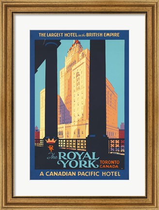 Framed Royal York Poster Print