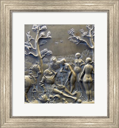 Framed Judgement of Paris, c. 1529, Solnhofen limestone Aphrodite Print