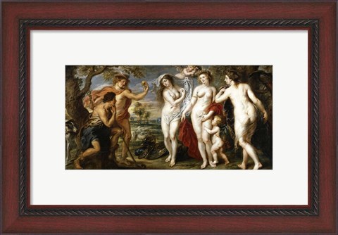 Framed Peter Paul Rubens the judgement of Paris Print