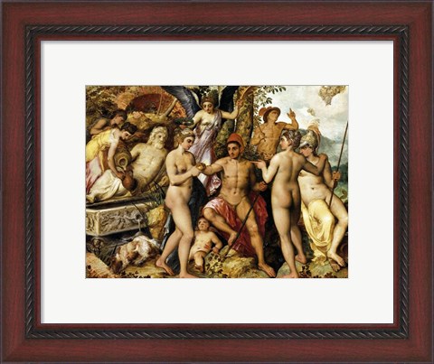 Framed Judgment of Paris Aphrodite Print