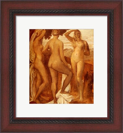 Framed Watts George Frederic The Judgement Of Paris Print