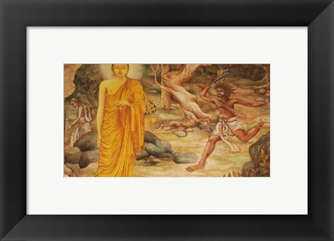 Framed Angulimala Buddha Print