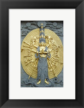 Framed Jiuhuashan Bodhisattva Print