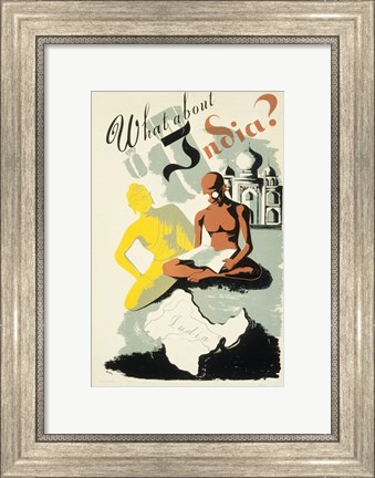 Framed What About India? Print