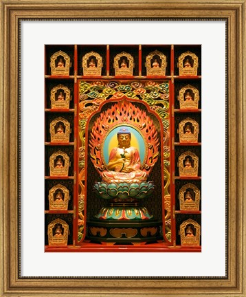 Framed Buddha Tooth Relic Temple and Museum, Chinatown, Singapore Print