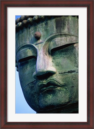 Framed Close-up of a statue of Buddha, Daibutsu, Kamakura, Tokyo, Japan Print