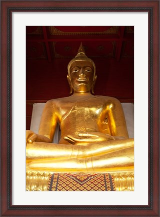 Framed Statue of Buddha, Ayutthaya, Thailand Print