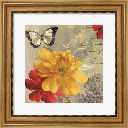 Framed Cottage Yellow Print