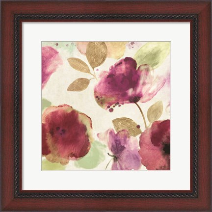 Framed Watercolour Florals I Print