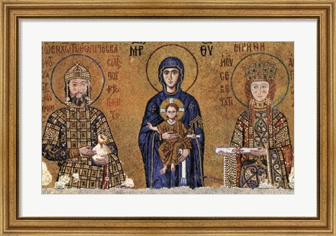 Framed Virgin and rulers Print