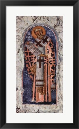 Framed Master of the church in Mistra Aphentico Print