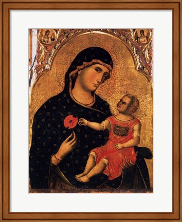 Framed Madonna of the Poppy Print
