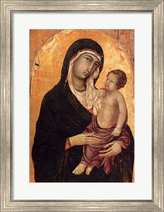 Framed Virgin and Child portrait Print