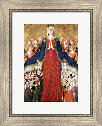 Framed Madonna with angels Print