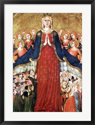 Framed Madonna with angels Print