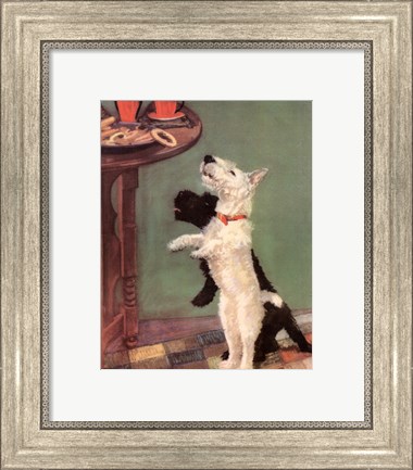 Framed Terrier Trouble V Print