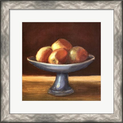 Framed Rustic Fruit Bowl II Print