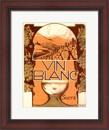 Framed Vin Blanc Print
