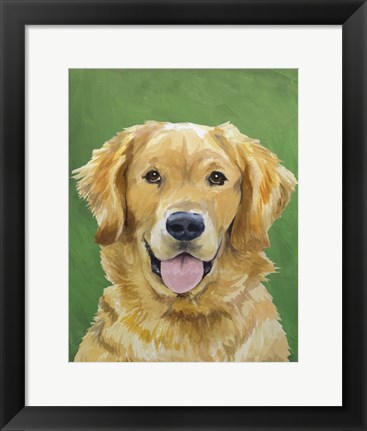 Framed Dog Portrait-Golden Print