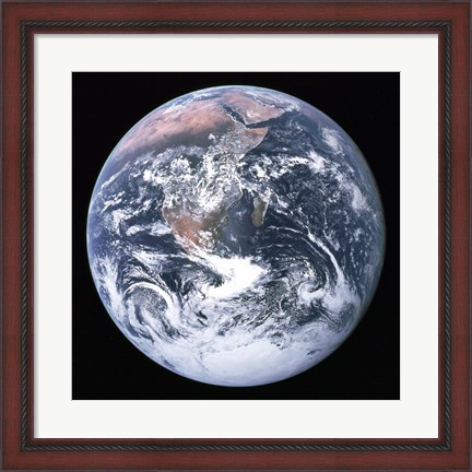 Framed Earth seen from Apollo 17 Print