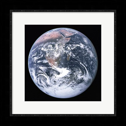 Framed Earth seen from Apollo 17 Print