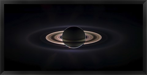 Framed Saturn Eclipse Print