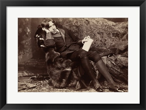 Framed Oscar Wilde Portrait Print