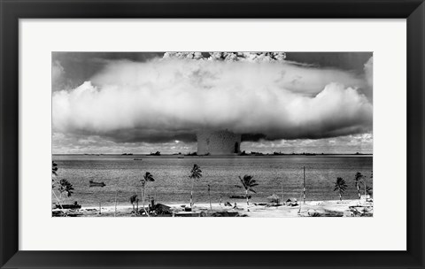 Framed Atom Bomb, Bikini Atoll Print