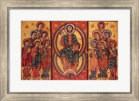 Framed Altar frontal from La Seu d&#39;Urgell or of the Apostles Print