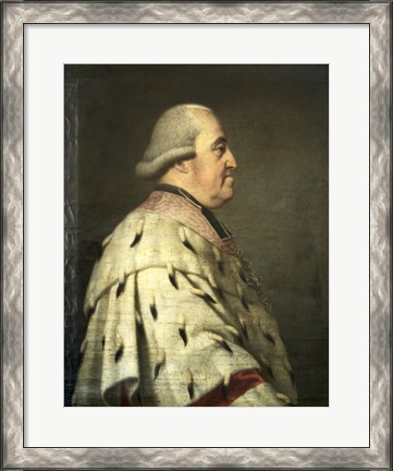 Framed Portrait of Prince Clemens Wenceslaus of Saxony Print
