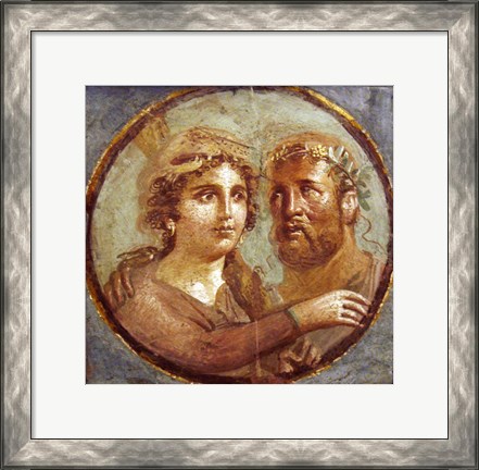 Framed Heracles and Omphale Print