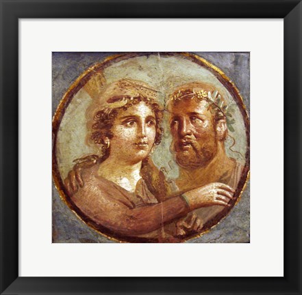 Framed Heracles and Omphale Print