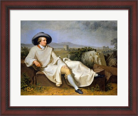 Framed Goethe in the Roman Campagna Print
