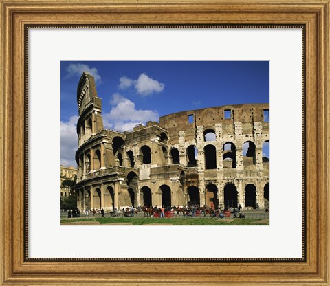 Framed Low angle view of a coliseum, Colosseum, Rome, Italy Print