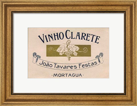 Framed Vinho Clarete Print