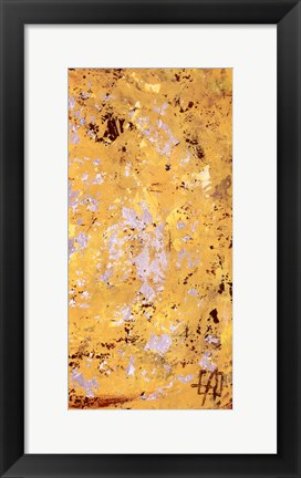 Framed Silvery Yellow II Print