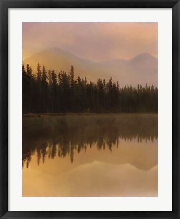 Framed Twilight Reflection I Print