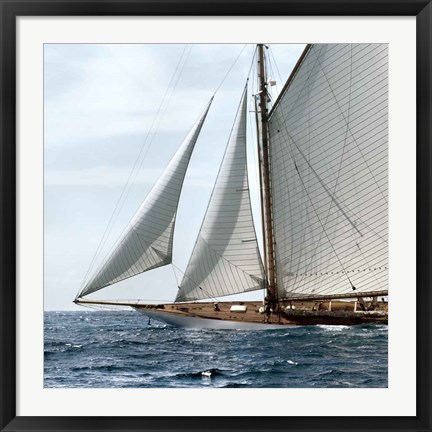Framed Sailing South B Print