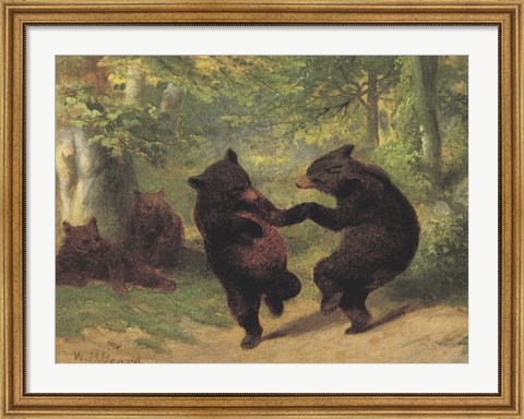 Framed Dancing Bears Print