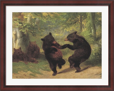 Framed Dancing Bears Print