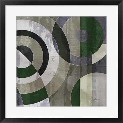 Framed Concentric Squares IV Print