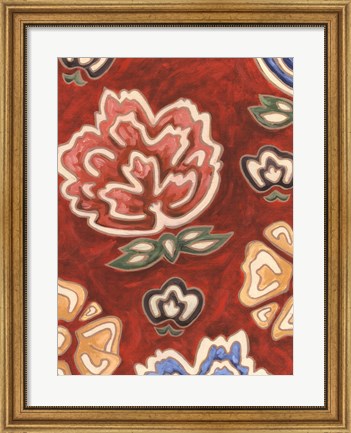 Framed Cheerful Chintz II Print