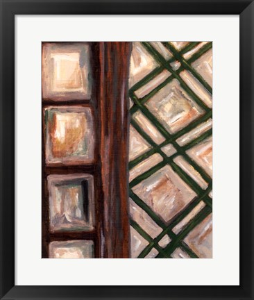 Framed Textured Windows II Print